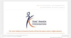 Desktop Screenshot of isacamayafoundation.org